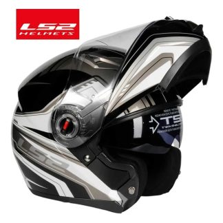 LS2 Modular Dual-Visor Motorcycle Helmet DOT Certified