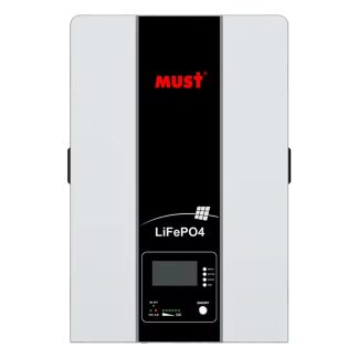 Must LiFePO4 Wallmount Lithium Battery 48V 100AH 5kWh
