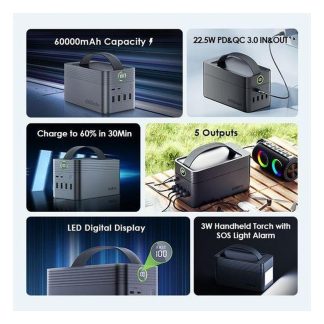 Oraimo PowerBox Pro 100W Power Bank 60000mAh