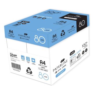 Paperline A4 Copy Paper 80gsm Carton of 5 Reams