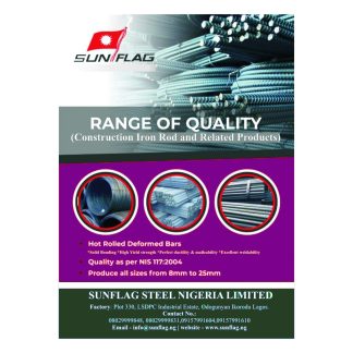 Sunflag Iron TMT Reinforcement Rod 12mm 12-Metre